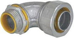 Cooper Crouse-Hinds - 1" Trade, Malleable Iron Threaded Angled Liquidtight Conduit Connector - Insulated - Exact Tooling