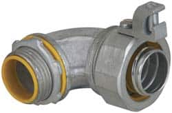 Cooper Crouse-Hinds - 2" Trade, Malleable Iron Threaded Angled Liquidtight Conduit Connector - Insulated - Exact Tooling