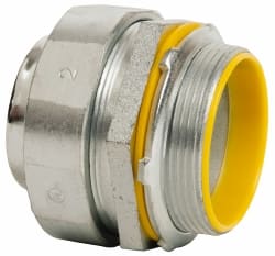 Cooper Crouse-Hinds - 2" Trade, Malleable Iron Threaded Straight Liquidtight Conduit Connector - Insulated - Exact Tooling
