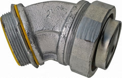 Cooper Crouse-Hinds - 2" Trade, Malleable Iron Threaded Angled Liquidtight Conduit Connector - Insulated - Exact Tooling