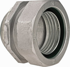 Cooper Crouse-Hinds - 3-1/2" Trade, Malleable Iron Threaded Straight Liquidtight Conduit Connector - Insulated - Exact Tooling