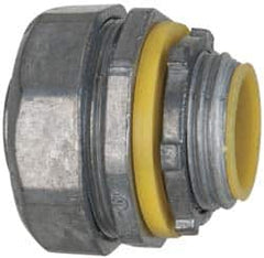 Cooper Crouse-Hinds - 3/4" Trade, Die Cast Zinc Threaded Straight Liquidtight Conduit Connector - Insulated - Exact Tooling