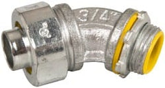 Cooper Crouse-Hinds - 3/4" Trade, Malleable Iron Threaded Angled Liquidtight Conduit Connector - Insulated - Exact Tooling