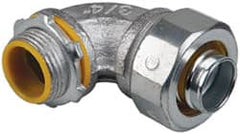 Cooper Crouse-Hinds - 3/4" Trade, Malleable Iron Threaded Angled Liquidtight Conduit Connector - Insulated - Exact Tooling