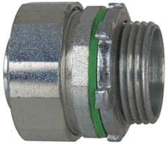 Cooper Crouse-Hinds - 1" Trade, Steel Threaded Straight Liquidtight Conduit Connector - Noninsulated - Exact Tooling