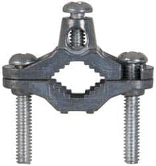 Cooper Crouse-Hinds - 8 to 2 AWG Compatible Dual-Nut Rod Clamp - Zinc, cUL Listed, UL File E6225, UL Listed - Exact Tooling