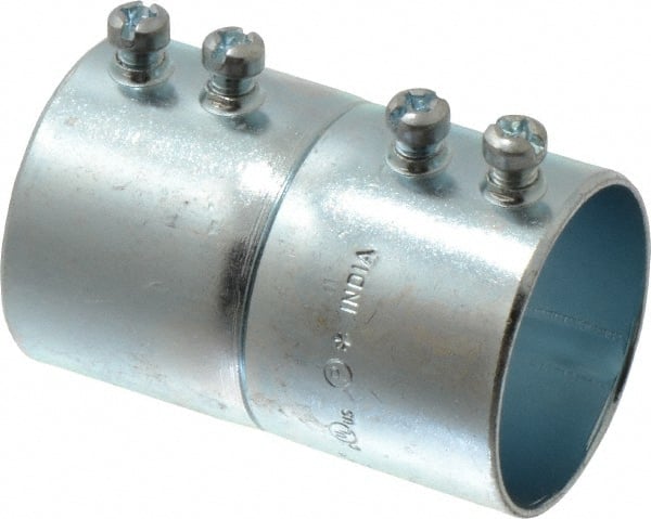 Cooper Crouse-Hinds - 1-1/2" Trade, Steel Set Screw EMT Conduit Coupling - Noninsulated - Exact Tooling