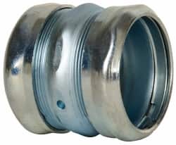 Cooper Crouse-Hinds - 2" Trade, Steel Compression EMT Conduit Coupling - Noninsulated - Exact Tooling