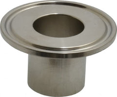 VNE - 1", Clamp Style, Sanitary Stainless Steel Pipe Welding Ferrule - Tube OD Connection, Grade 316/316L - Exact Tooling