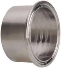 VNE - 2", Clamp Style, Sanitary Stainless Steel Pipe Recessless Ferrule (Expanding) - Tube OD Connection, Grade 316/316L - Exact Tooling