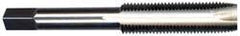 Interstate - 7/16-14 UNC, 3 Flute, Bright Finish, High Speed Steel Spiral Point Tap - Plug Chamfer, Right Hand Thread, 3-5/32" OAL, 1-7/16" Thread Length - Exact Tooling