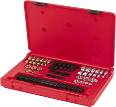 Lang - M6x1.00 to M12x1.75 Tap, M6x1.00 to M12x1.75 Die, Metric Coarse, Metric Fine, UNC, UNF, Tap and Die Set - Carbon Steel, Nonadjustable, 40 Piece Set with Plastic Case - Exact Tooling