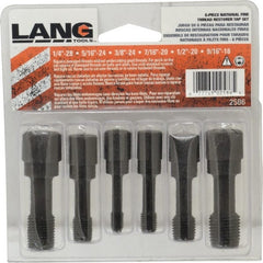 Lang - UNF, 3 & 4 Flute, Zinc Finish, Carbon Steel Tap Set - Right Hand Cut - Exact Tooling