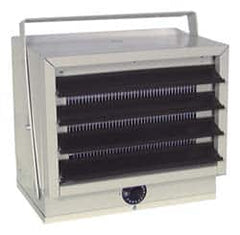 Marley - 17,065 Max BTU Rating, 5,000/4,165/3,332/2,500 & 3,750/3,123/2,500/1,875 Wattage, 270 CFM, Horizontal & Downflow Unit Electric Suspended Heater - Exact Tooling