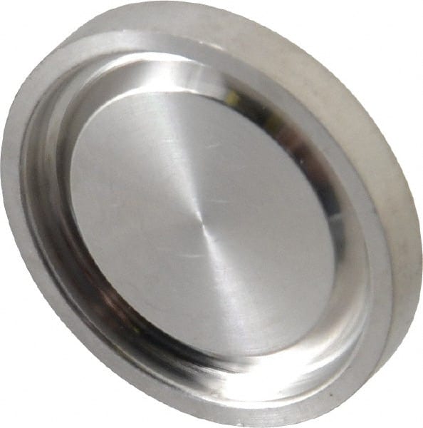 VNE - 3/4", Clamp Style, Sanitary Stainless Steel Pipe End Cap - Tube OD Connection, Grade 316/316L - Exact Tooling