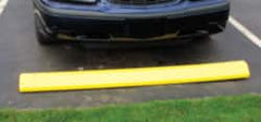 Eagle - 72" Long x 8" Wide x 4" High, Parking Curb - Blue, High Density Polyethylene - Exact Tooling