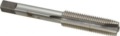 Interstate - 7/16-20 UNF, 3 Flute, Bright Finish, High Speed Steel Spiral Point Tap - Plug Chamfer, Right Hand Thread, 3-5/32" OAL, 1-7/16" Thread Length - Exact Tooling
