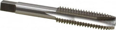 Interstate - 1/2-13 UNC, 3 Flute, Bright Finish, High Speed Steel Spiral Point Tap - Plug Chamfer, Right Hand Thread, 3-3/8" OAL, 1-21/32" Thread Length, 3B Class of Fit - Exact Tooling
