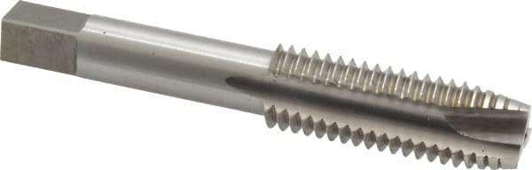 Interstate - 5/8-11 UNC, 3 Flute, Bright Finish, High Speed Steel Spiral Point Tap - Plug Chamfer, Right Hand Thread, 3-13/16" OAL, 1-13/16" Thread Length, 3B Class of Fit - Exact Tooling