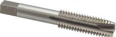 Interstate - 5/8-11 UNC, 3 Flute, Bright Finish, High Speed Steel Spiral Point Tap - Plug Chamfer, Right Hand Thread, 3-13/16" OAL, 1-13/16" Thread Length, 3B Class of Fit - Exact Tooling