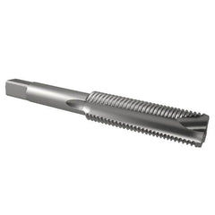 Interstate - 5/8-18 UNF, 3 Flute, Bright Finish, High Speed Steel Spiral Point Tap - Plug Chamfer, Right Hand Thread, 3-13/16" OAL, 1-13/16" Thread Length, 3B Class of Fit - Exact Tooling