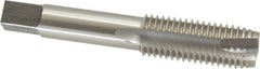Interstate - 11/16-11 UNS, 3 Flute, Bright Finish, High Speed Steel Spiral Point Tap - Plug Chamfer, Right Hand Thread, 4-1/32" OAL, 1-13/16" Thread Length - Exact Tooling