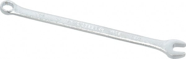Proto - 1/4" 12 Point Offset Combination Wrench - 15° Offset Angle, 4-7/8" OAL, Steel, Satin Finish - Exact Tooling