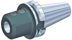 Kennametal - BT40 Taper, 1" Inside Hole Diam, 4-1/4" Projection, Straight Shank with Flat Adapter - Through Coolant - Exact Tooling
