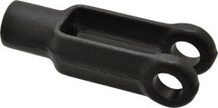 Jergens - 1/2-20 Thread, 1-1/8" Yoke Width, Carbon Steel, Tapped Yoke - 1/2" Hole Diam, 1-7/8" Hole Center to Neck, 15/16" Yoke Arm Height, 13/16" Neck Diam, 1-1/8" Neck Length, 3" OAL - Exact Tooling