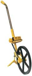 Trumeter - 10,000' Counter Limit, 39" OAL, Yellow/Chrome Measuring Wheel - 2.5" Accuracy per 100", Measures in Feet & Inches - Exact Tooling