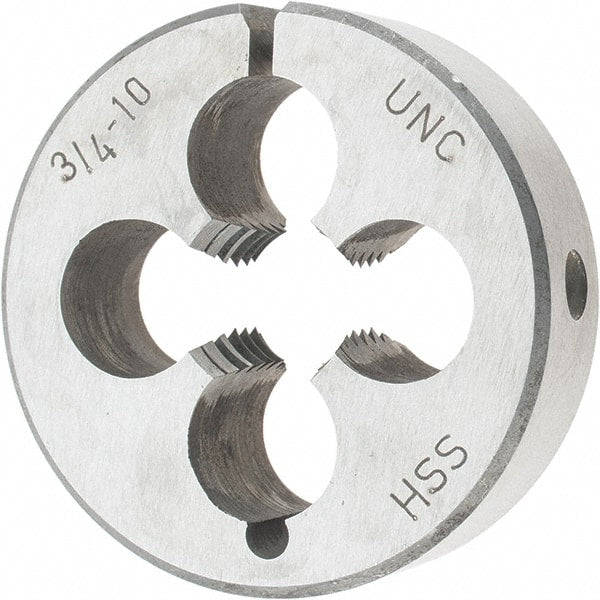 Value Collection - Round Dies Thread Size: 3/4-10 Outside Diameter (Inch): 2-1/2 - Exact Tooling