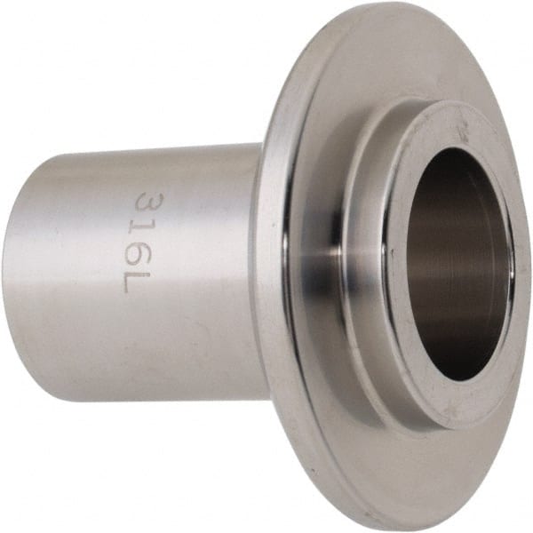 VNE - 1", E-Line Style, Sanitary Stainless Steel Pipe Long Welding Ferrule - Male Connection, Grade 304 - Exact Tooling