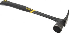 Stanley - 1-3/4 Lb Head, Straight Rip Claw Framing Hammer - 16" OAL, Forged Steel Head, 1-3/8" Face Diam, Checkered Face, Steel Handle with Grip - Exact Tooling
