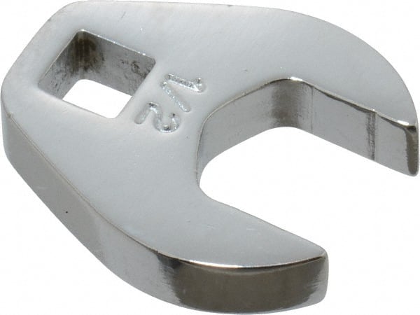 Proto - 1/2" 1/4" Drive Chrome Open End Crowfoot Wrench - 1-1/32" Head Diam x 1/4" Head Thickness - Exact Tooling