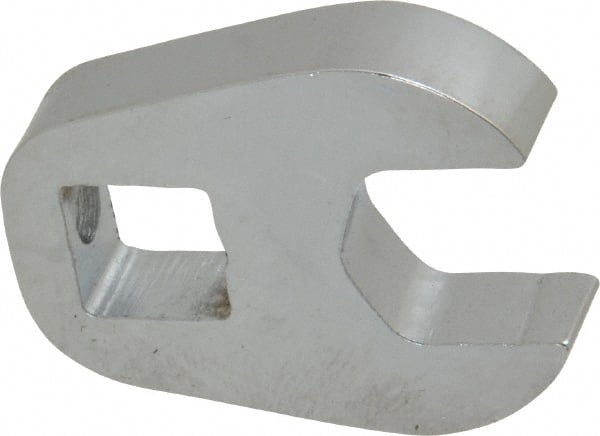 Proto - 1/2" 3/8" Drive Chrome Open End Crowfoot Wrench - 1.1" Head Diam x 1/4" Head Thickness - Exact Tooling