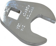 Proto - 3/4" 3/8" Drive Chrome Open End Crowfoot Wrench - 1.59" Head Diam x 1/4" Head Thickness - Exact Tooling