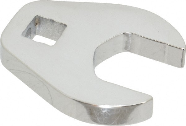 Proto - 13/16" 3/8" Drive Chrome Open End Crowfoot Wrench - 1.72" Head Diam x 1/4" Head Thickness - Exact Tooling