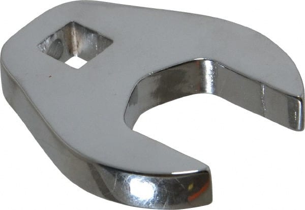 Proto - 7/8" 3/8" Drive Chrome Open End Crowfoot Wrench - 1.781" Head Diam x 1/4" Head Thickness - Exact Tooling