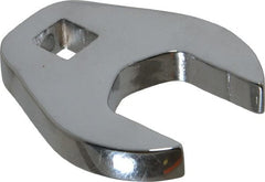 Proto - 7/8" 3/8" Drive Chrome Open End Crowfoot Wrench - 1.781" Head Diam x 1/4" Head Thickness - Exact Tooling