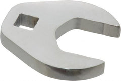 Proto - 1" 3/8" Drive Chrome Open End Crowfoot Wrench - 2.04" Head Diam x 0.38" Head Thickness - Exact Tooling