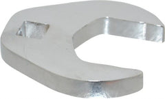 Proto - 1-1/8" 3/8" Drive Chrome Open End Crowfoot Wrench - 2.09" Head Diam x 0.38" Head Thickness - Exact Tooling