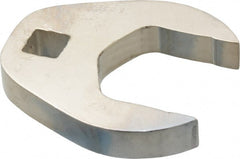 Proto - 1-3/16" 3/8" Drive Chrome Open End Crowfoot Wrench - 2.12" Head Diam x 0.38" Head Thickness - Exact Tooling