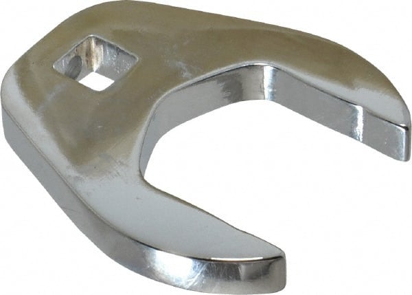Proto - 1-1/4" 3/8" Drive Chrome Open End Crowfoot Wrench - 2.156" Head Diam x 0.38" Head Thickness - Exact Tooling