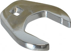 Proto - 1-1/4" 3/8" Drive Chrome Open End Crowfoot Wrench - 2.156" Head Diam x 0.38" Head Thickness - Exact Tooling