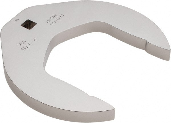 Proto - 2-7/8" 3/8" Drive Chrome Open End Crowfoot Wrench - 5.09" Head Diam x 1/2" Head Thickness - Exact Tooling