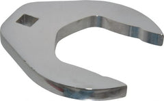 Proto - 2-1/2" 1/2" Drive Chrome Open End Crowfoot Wrench - 4-3/8" Head Diam x 1/2" Head Thickness - Exact Tooling