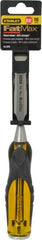 Stanley - 9" OAL x 5/8" Blade Width Wood Chisel - 5/8" Tip, Patented Bi-Material Break Resistant Handle - Exact Tooling