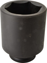 Proto - 1-1/2" Drive 3-7/8" Deep Impact Socket - 6 Points, 6-3/4" OAL - Exact Tooling