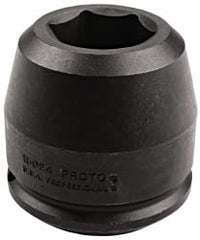 Proto - 2-1/2" Drive 7-3/8" Standard Impact Socket - 6 Points, 8-1/2" OAL - Exact Tooling