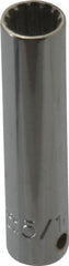Proto - 1/4" Drive, 5/16" Socket, Spline Socket - 12 Points, 2" OAL - Exact Tooling
